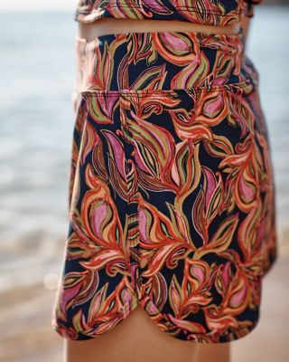 Active Surplice Hem Swim Skirt