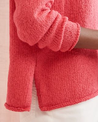 【COSYHARU】Best Fit Hachi Round Knit EILEEN FISHER Peruvian-Organic-Cotton Crimp Pullover