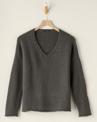 EILEEN FISHER Peruvian-Organic-Cotton Crimp Pullover | Garnet Hill