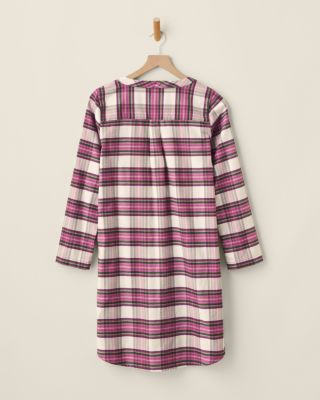 Organic-Pima-Cotton Flannel Gown | Garnet Hill