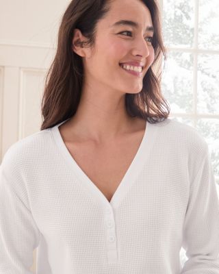 Waffle-Knit Pullover | Garnet Hill