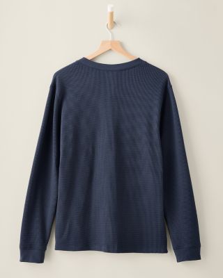 Men's Waffle Henley Pullover | Garnet Hill