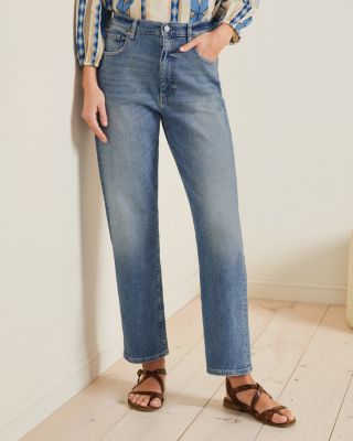 DL1961 Enora High-Rise Straight Jeans | Garnet Hill