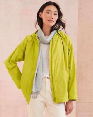 Eileen fisher reversible hooded raincoat online