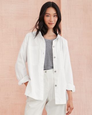 Eileen fisher sale organic cotton jacket