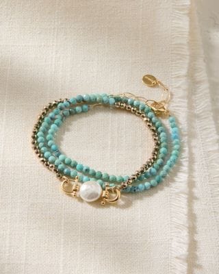 Chan Luu Multi-Stone Wrap Bracelet | Garnet Hill
