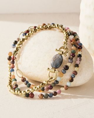 新品　CHAN LUU　One-strand bracelet Chan Luu Rahel Wrap Bracelet | Garnet Hill