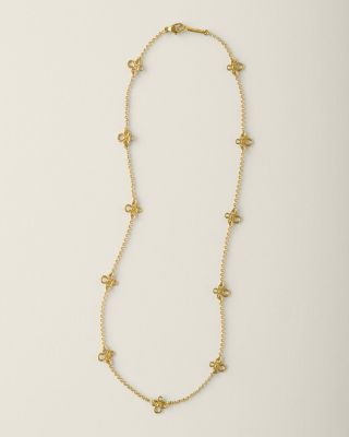 Chan Luu Floral Accent Short Necklace Garnet Hill