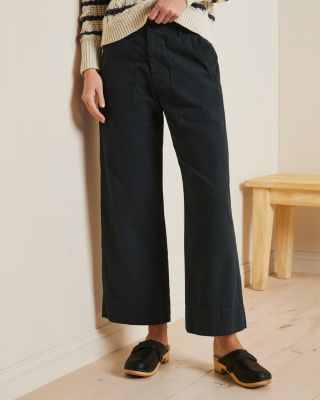 MYA COTTON CANVAS FLARED LEG PANT