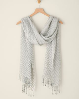 Yarn-dyed scarf on sale