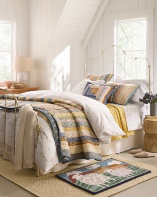 Sawyer Upcycled Stripe Quilt | Garnet Hill