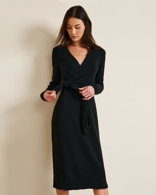 Cashmere Wrap Dress Garnet Hill