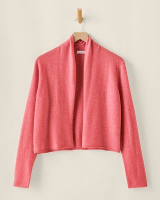 Cashmere Cropped Boxy Cardigan | Garnet Hill