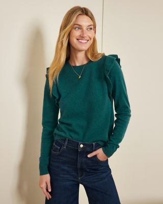 Ruffle sweater top online