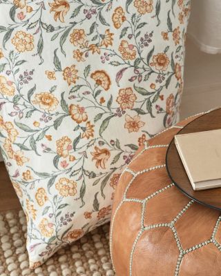 Lillian Floral Relaxed-Linen Bedding | Garnet Hill