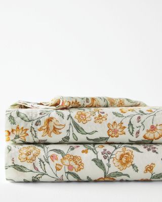 Lillian Floral Relaxed-Linen Bedding