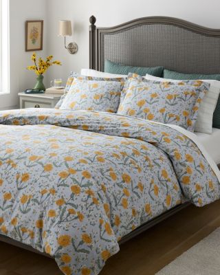 Dandelion Organic-Cotton Percale Sheet Set | Garnet Hill