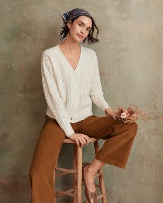 Soft-Flare Corduroy Pants | Garnet Hill