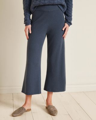 Washable-Cashmere Cropped Pants | Garnet Hill