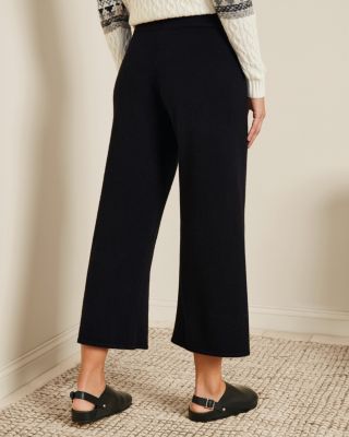 Washable-Cashmere Cropped Pants | Garnet Hill