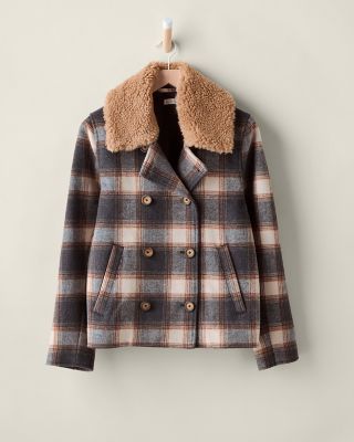 Cropped Wool-Blend Peacoat | Garnet Hill