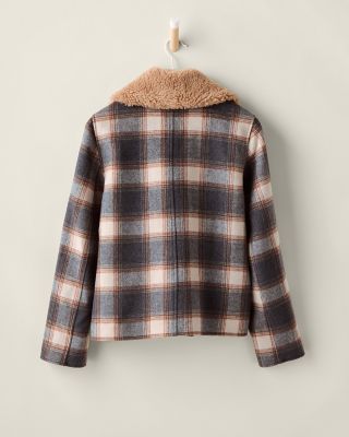 Cropped Wool-Blend Peacoat | Garnet Hill