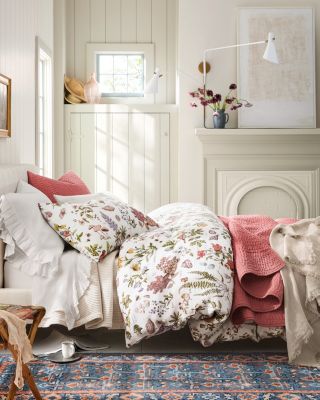 Botanical Garden Relaxed-Linen Sheets | Garnet Hill