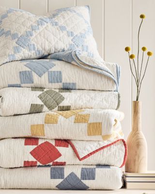 Our Agnes Linen Quilt Collection in many colors. Visit the home linen shop.