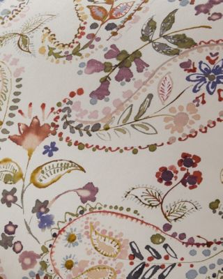 Flora Paisley Relaxed Organic-Cotton Sateen Sheet Set | Garnet Hill