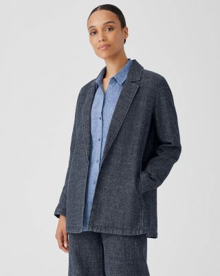 EILEEN FISHER Hemp & Organic-Cotton Blazer | Garnet Hill