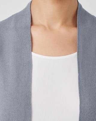 EILEEN FISHER Organic-Linen & Organic-Cotton Long Cardigan