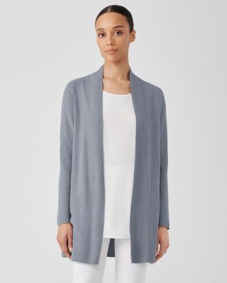 EILEEN FISHER Organic-Linen & Organic-Cotton Long Cardigan