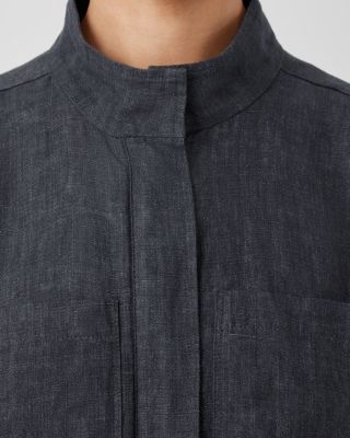 EILEEN FISHER Washed Organic Linen Delave Jacket Garnet Hill