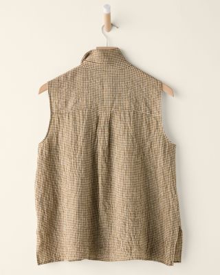 夏期セール★Arno Fischer / Der Garten Organic Linen Cotton Slub V-Neck Top | EILEEN FISHER