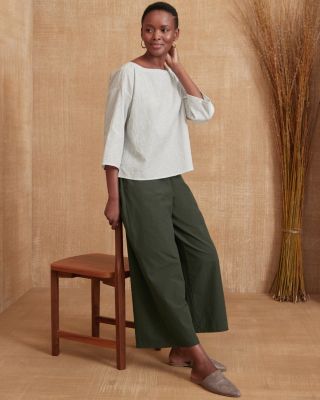 Wide leg ankle pants sales