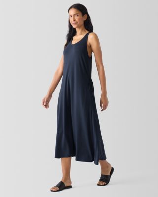 jersey button dress Women's Button Jersey Mini Dress Blue Floral, L at Rylee + Cru main image 1