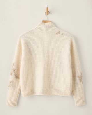 Cashmere Embellished Sweater | Garnet Hill