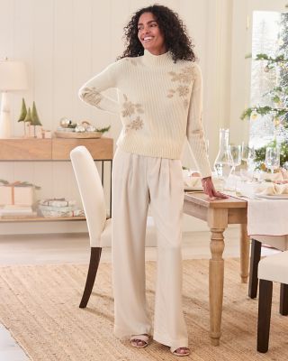 パンツ house on the hill / parent pants(balled) TENCEL™ & Linen Wide-Leg Trousers | Garnet Hill