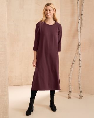 sherry  EILEEN FISHER Stretch TENCEL™ Jersey Midi Dress | Garnet Hill