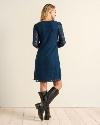【美品】Winter Lace Belted Long Dress ネイビー herlipto Winter Lace Belted Long Dress ネイビー S/M｜Yahoo