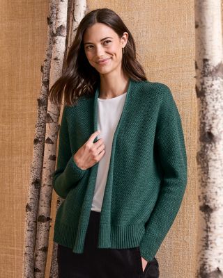 EILEEN FISHER Merino Texture Stitch Cardigan Garnet Hill