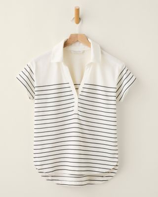 Ralph Lauren - Girls Pink & Blue Cotton Knit Sweater