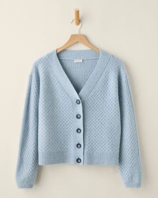 Mia Cashmere Cropped Cardigan | Garnet Hill