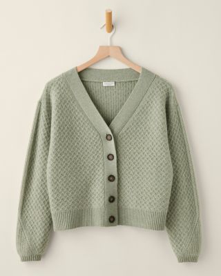 Mia Cashmere Cropped Cardigan | Garnet Hill