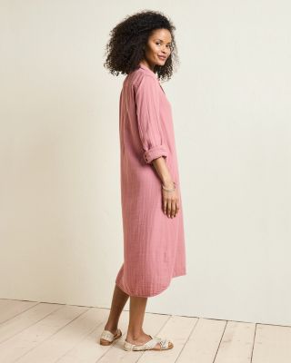 gauze maxi dress with sleeves Boho Triple Gauze Organic Cotton Maxi Dress | Relaxed Sundress | Soft Airy  Cotton Clothing