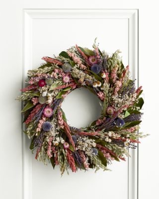 フラワー・リース natural wreathe no.715 Chloe's Garden Wreath | Garnet Hill