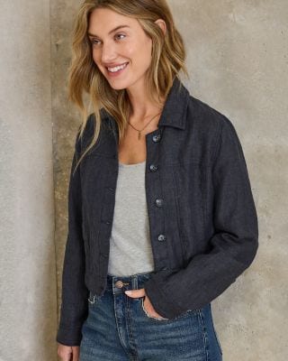 Amalfi Linen Jacket | Garnet Hill