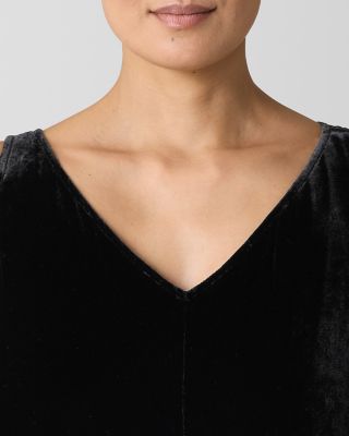 EILEEN FISHER Velvet Sleeveless Dress | Garnet Hill