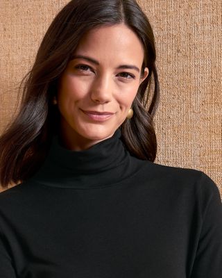 EILEEN FISHER Slim Turtleneck Knit Top | Garnet Hill