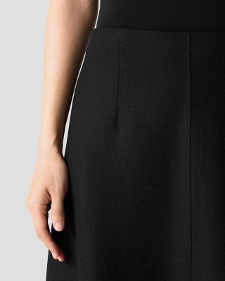 EILEEN FISHER Lightweight Boiled-Wool Skirt | Garnet Hill